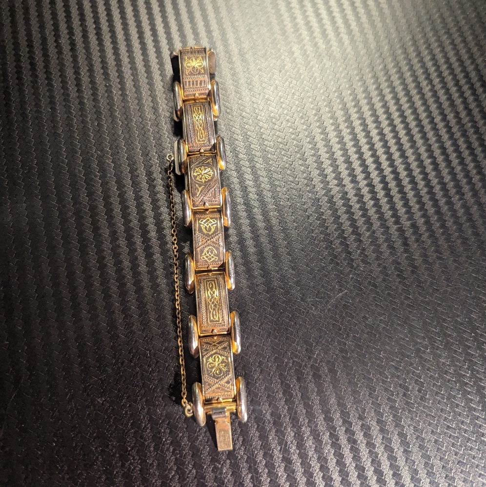 Vintage Damascene Bracelet